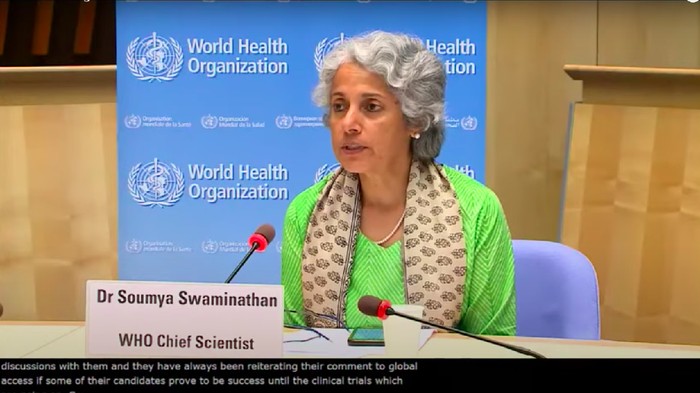 Ilmuwan WHO Soumya Swaminathan Ilmuwan WHO Soumya Swaminathan