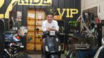 Potret Modifikasi Vespa Gading Marten