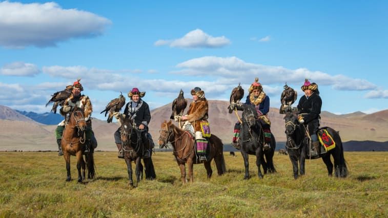 Pemburu elang Mongolia