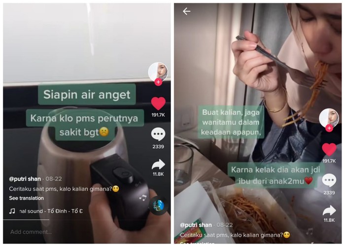 Idaman! Pria Ini Bawakan Air Hangat dan Makanan untuk Pacarnya yang PMS