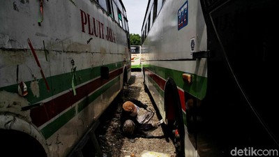 Ngenes! Nasib Armada Bus Pluit Jaya yang Kini Dijual Kiloan