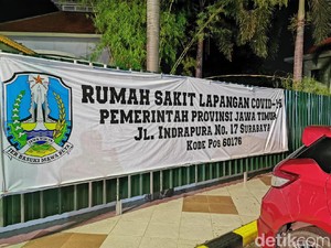 RS Darurat Jatim Telah Rawat 3.725 Pasien COVID-19, Mayoritas dari Surabaya