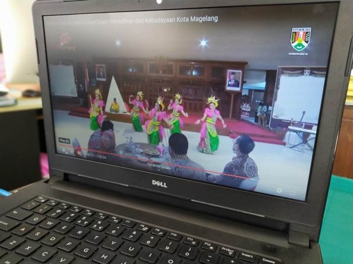 Salah satu pementasan oleh pelaku seni di Kota Magelang secara virtual.