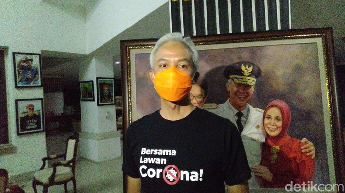 Wali Kota Tegal Dedy Yon Supriyono menemui Gubernur Jawa Tengah Ganjar Pranowo di Semarang, Jumat (25/9/2020).