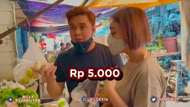 Billy Syahputra ajak Amanda Manopo ke pasar