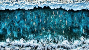 Jawara kategori Sport diraih Roberto Corinaldesi. Foto: Drone Photo Awards