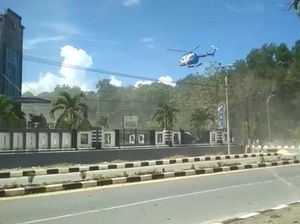 Golkar Protes Kapolri Heli Polda Sultra Terbang Rendah di Atas Massa Aksi