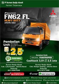 Beli Mitsubishi Fuso Bisa Dapat Voucher Emas Hingga Cashback 3,5%