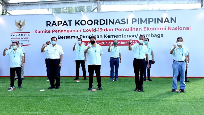 Rapat Koordinasi Pimpinan (Rakorpim) Komite Penanganan COVID-19 dan Pemulihan Ekonomi Nasional (PC-PEN) dan Kementerian/Lembaga (K/L) di Bintan