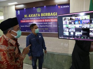 Demi Belajar Online, XL Sebar 2,2 Juta Paket Internet Gratis di 3 Provinsi