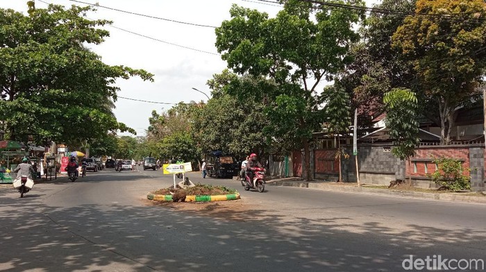 Lokasi kecelakaan di Arcamanik Bandung.