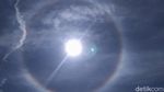 Penampakan Fenomena Halo Matahari di Langit Jawa Timur