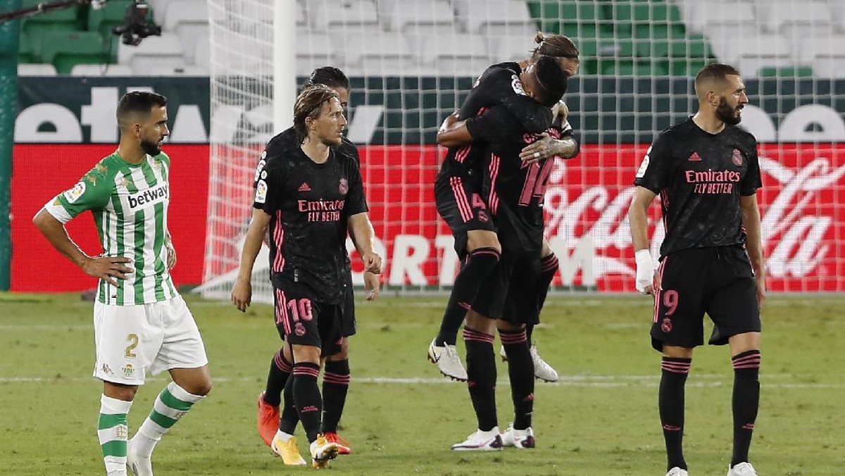 Real Madrid mengalahkan Real Betis di ajang LaLiga. (Foto: AP/Angel Fernandez)