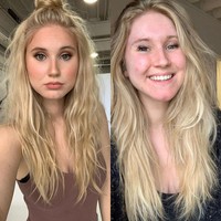 Dalam unggahannya ini, Sophie memperlihatkan wajahnya tanpa dan dengan makeup. Dalam keterangan fotonya, mau menggunakan makeup atau tidak dia tidak membutuhkan validasi dari siapapun. Foto: dok. Instagram