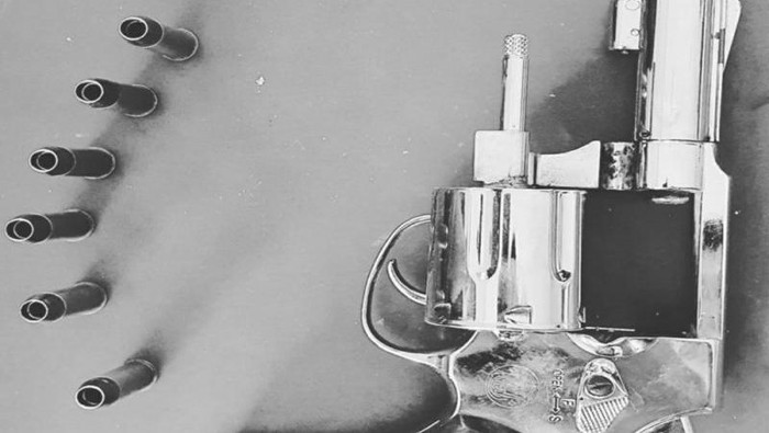 Airsoft gun yang dipakai oknum polisi dalam aksi koboi di jalanan (Antara)