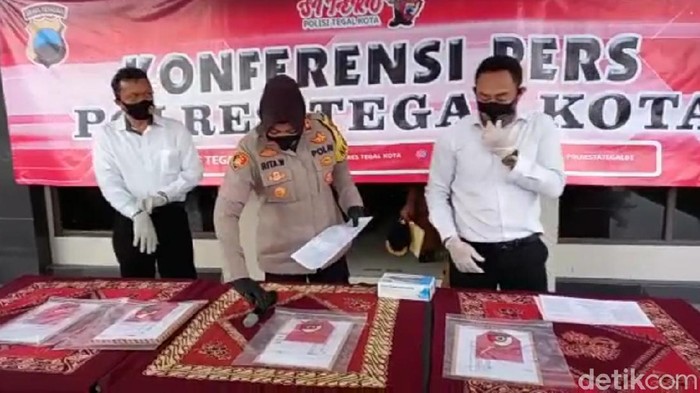 Barang bukti Wakil Ketua DPRD Kota Tegal jadi tersangka gegara konser dangdut, Senin (28/9/2020).