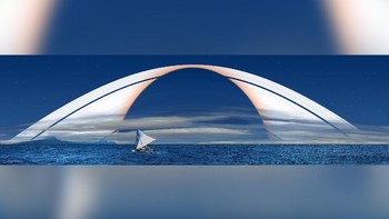 Tergantung pada waktu, musim dan posisi, bayangan Bumi bisa terlihat di cincin tersebut. Bayangan Bumi akan terlihat berbentuk oval dan bergerak seiring berjalannya waktu. Foto: Ron Miller