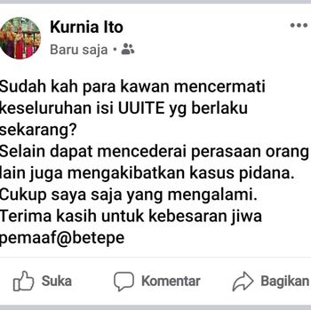 Dua tersangka pencemaran nama baik Ahok meminta maaf di akun media sosial