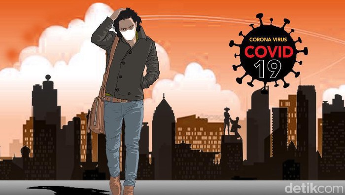 ilustrasi Virus Corona, Covid 19 poster