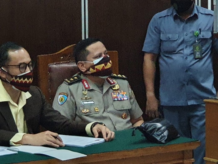 Irjen Napoleon Bonaparte menghadiri sidang praperadilan di PN Jaksel