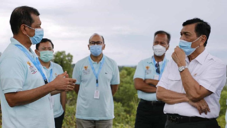 Luhut Binsar Pandjaitan Rapat Koordinasi Pimpinan (Rakorpim) Komite PC–PEN dan Kementerian/Lembaga (K/L) yang diadakan di Bintan, Kepulauan Riau pada Jumat kemarin (25/9).
