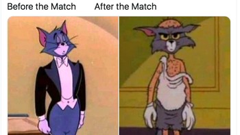 Kondisi Manchester City sebelum dan sesudah pertandingan melawan Leicester. Foto: Twitter