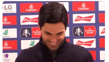 Bahkan soal jumlah kekalahan, Arteta lebih baik dari Guardiola. Foto: Twitter