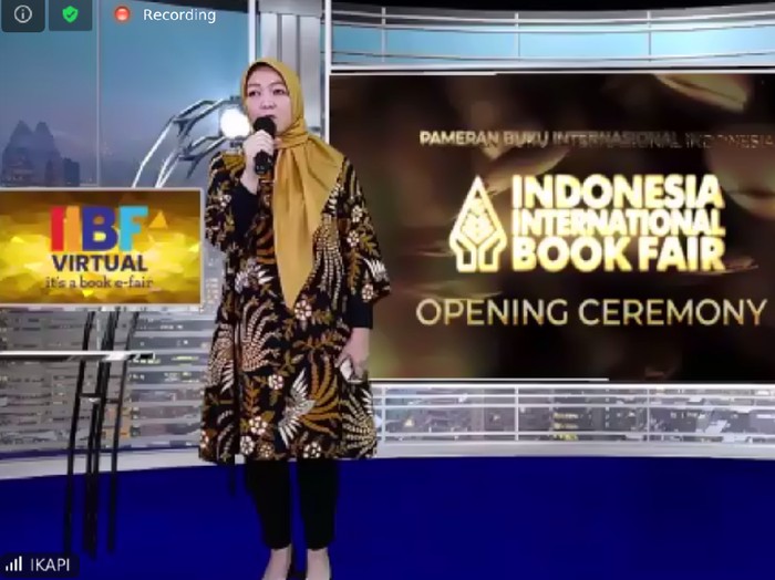 Pembukaan Indonesia International Book Fair (IIBF) 2020 Edisi Virtual