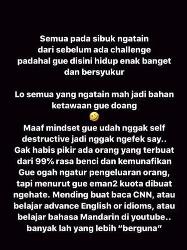 Salmafina nggak masalah dihujat terus