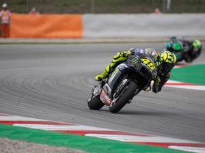 MotoGP Prancis 2020: Rossi Ingin Finis, Tapi Jangan Jatuh Lagi Ya