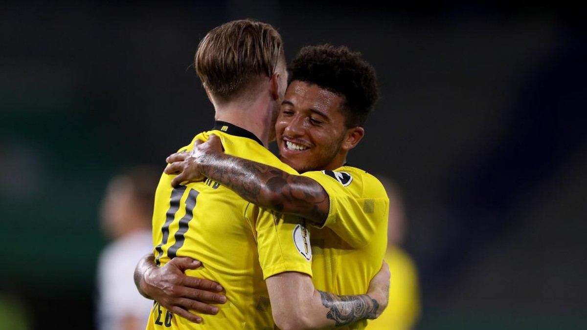 Jadon Sancho dipastikan bertahan di Borussia Dortmund (Getty Images/Lars Baron)