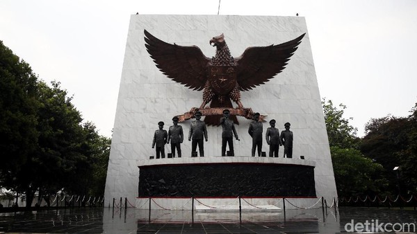 Bergeser ke Monumen Pancasila Sakti di Lubang Buaya, Jakarta Timur. Inilah lokasi yang jadi saksi bisu akan lokasi pembuangan jenazah para Jenderal (Agung Pambudhy/detikcom)