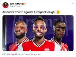 Meme Arsenal Dihajar Liverpool