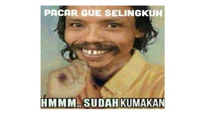 Masih ingat ini siapa? hati-hati nih kalau pacarmu seperti Sumanto. Berani selingkuh, bisa hilang nyawamu. Foto: 1cak.com