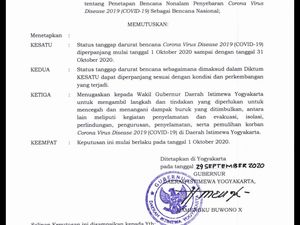 Kasus Corona di DIY Fluktuatif, Status Tanggap Darurat Diperpanjang