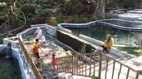 Selain foto underwater, di Woodland Kuningan juga terdapat beberapa fasilitas bermain lainnya seperti outbond, panahan hingga berkuda. Di sini juga terdapat edukasi agrowisata persawahan seluas 2,5 hektar. (Bima Bagaskara/detikcom)