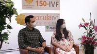 Jonas Rivanno dan Asmirandah menggelar acara konferensi secara virtual pada Rabu (30/9). Dok. Pribadi