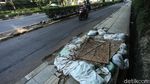 Duh, Bekas Galian Bikin Rusak Trotoar