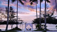 Ini adalah pantai pribadi di Hotel The Sanchaya (The Sanchaya)