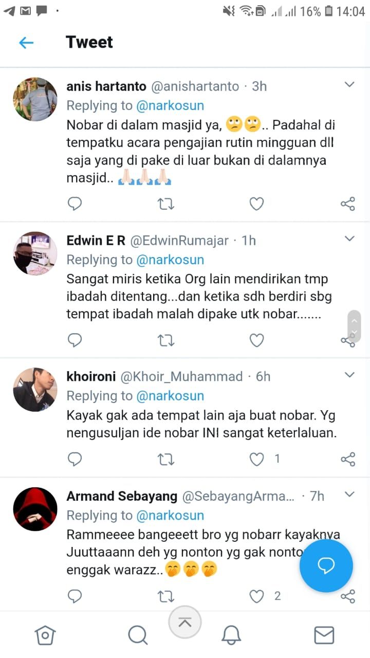 nobar film g30s pki di masjid