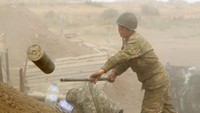 Armenia kini mengumumkan mobilisasi militer di seluruh negeri. AP Photo/Sipan Gyulumyan  