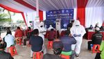 Rapid Test Gratis untuk Opang di Stasiun Cibinong