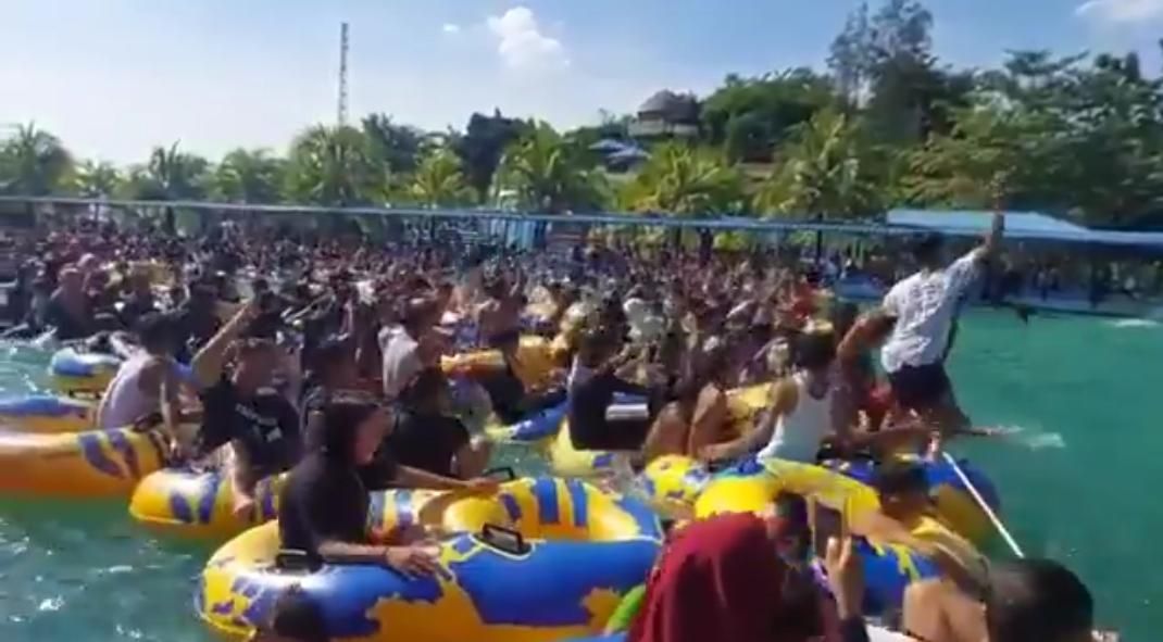 Screenshot video dari akun Twitter @dionismee