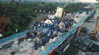 Direktur Utama (Dirut) PT Kereta Cepat Indonesia China (KCIC), Chandra Dwiputra di lokasi proyek desa Cikaobandung, Jawa Barat, Rabu (30/9/2020) mengatakan, totalnya konstruksi continuous beam ada 39, ini yang ke 6, membentang di sungai Citarum.