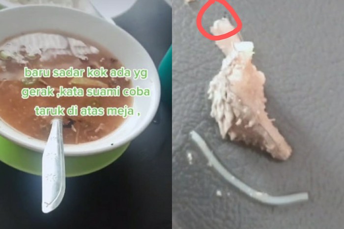 Temukan Ulat di Soto Daging