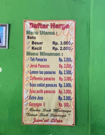 Cukup Rogoh Kocek Rp 2 Ribu Bisa Kenyang Makan Soto Ayam di Sini