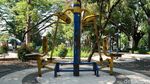 Duh, Alat Fitness di Taman Dewi Sartika Bandung Tak Terawat