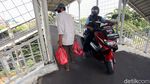 Keterlaluan! Pemotor Kembali Jajah JPO Rawajati