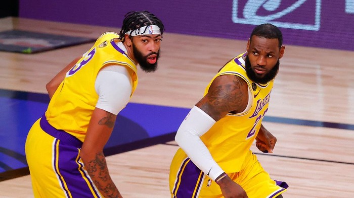 LA Lakers menang atas Miami Heat di gim pertama Final NBA 2020 yang berlangsung di Florida, Kamis 1 Oktober 2020.