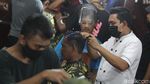 Pelatihan Usaha Potong Rambut di Masa Pandemi